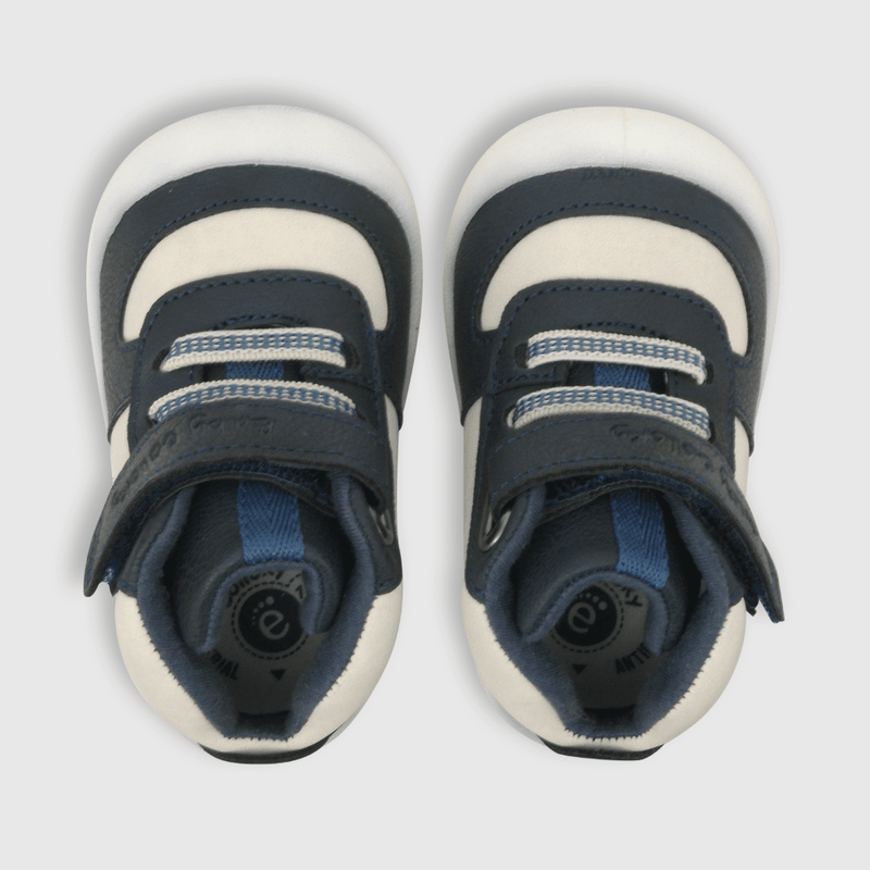 Zapatilla para niño atilla velcro elastico blanca (17 a 20)