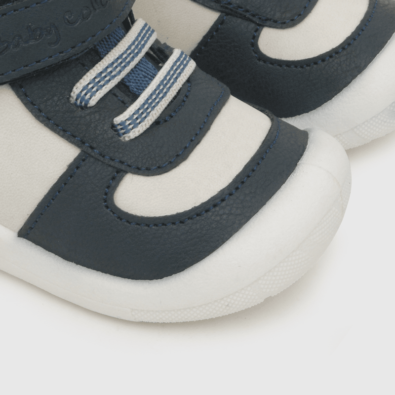 Zapatilla para niño atilla velcro elastico blanca (17 a 20)