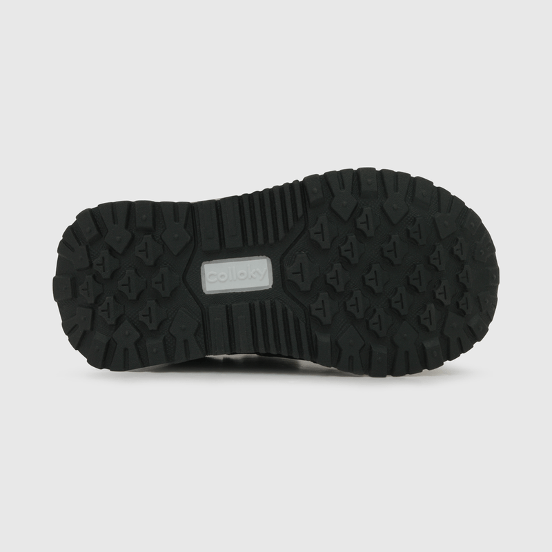 Zapatilla para niño velcro elástico jogging cafe (21 a 27)