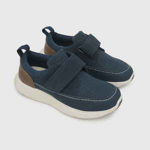 Zapato para niño n de niño, velcro, perforaciones upper azul (28 a 38)