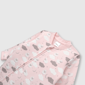 Pijama de bebé niña de franela pink / rosado (0 a 24 meses)