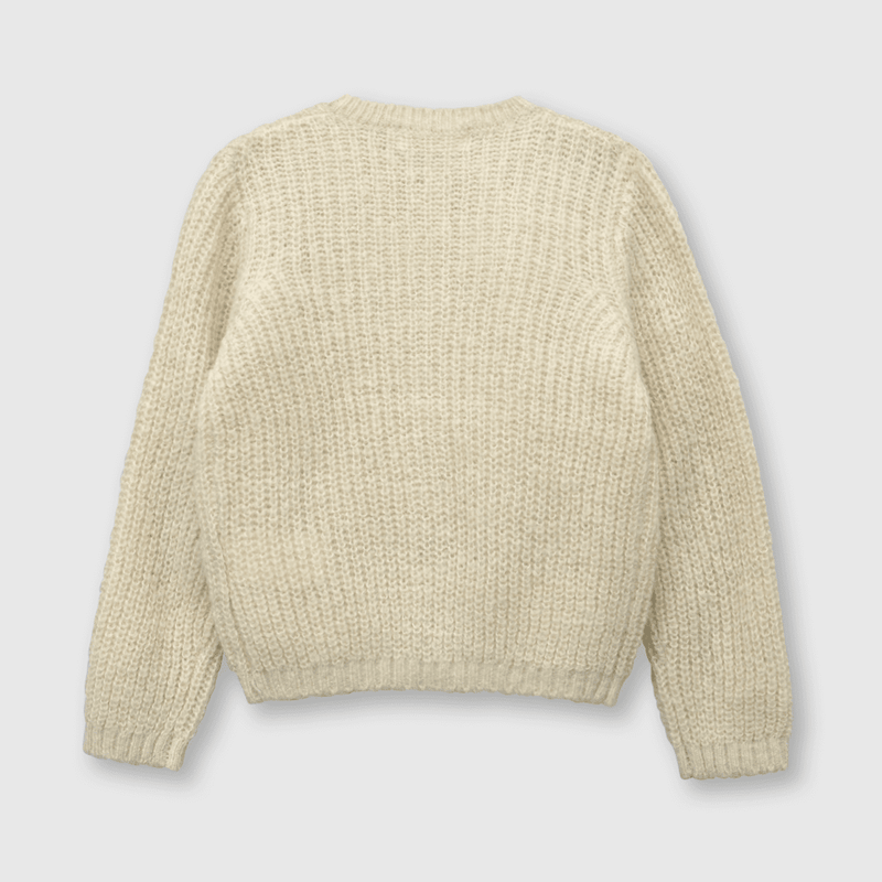 Chaleco de bebe niña flores beige (3 a 36 meses)