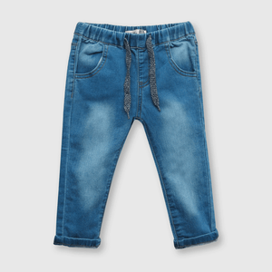 Jeans de bebé niño elasticado azul (3 a 36 meses)