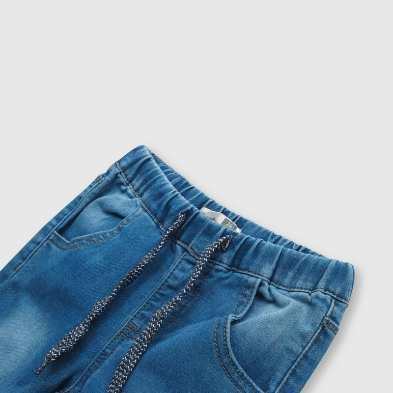 Jeans de bebé niño elasticado azul (3 a 36 meses)
