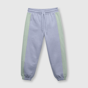 Pantalón de niña bicolor morado (2 a 12 años)