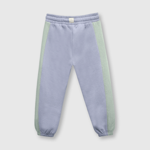 Pantalón de niña bicolor morado (2 a 12 años)