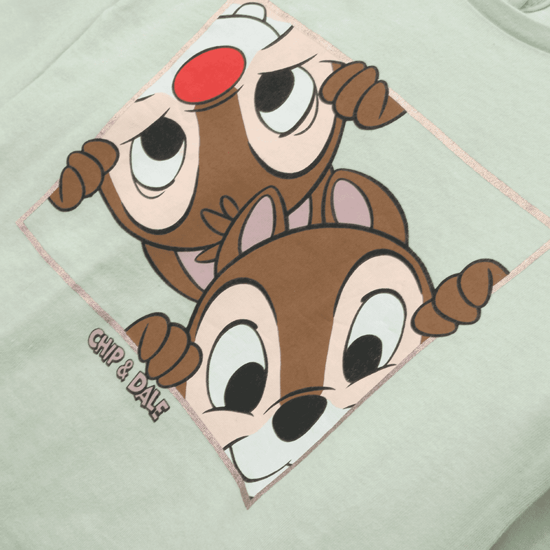 Polera de bebé niña Chip & Dale verde (3 a 36 meses)