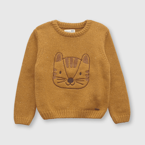Sweater de bebé niño tigre cafe (3 a 36 meses)