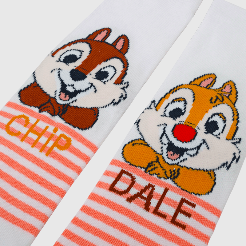Calcetin de niña 3 pack Chip & Dale gris (23 a 37)