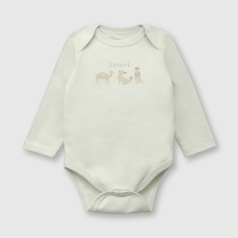 Pack bodies de bebé niño 5 pack body ludicos beige (0 a 24 meses)