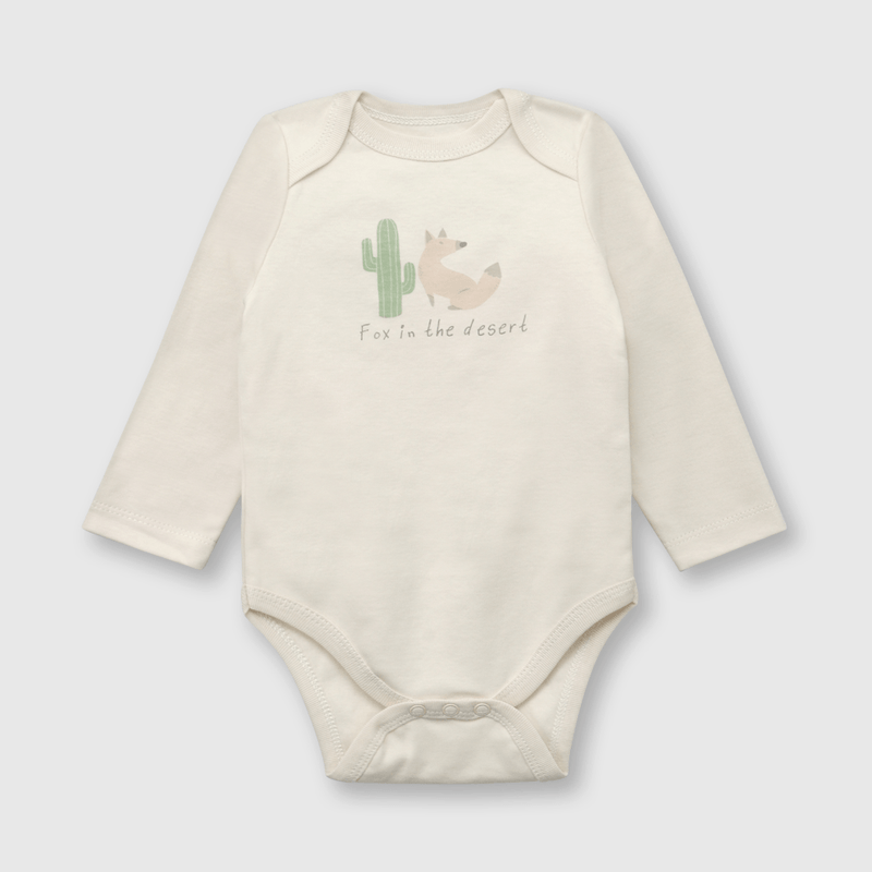 Pack bodies de bebé niño 5 pack body ludicos beige (0 a 24 meses)