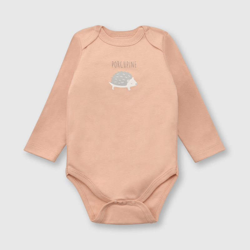 Pack bodies de bebé niño 5 pack body ludicos beige (0 a 24 meses)