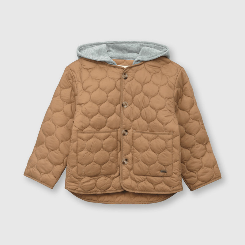 Parka de bebé niño acolchada cafe (3 a 36 meses)