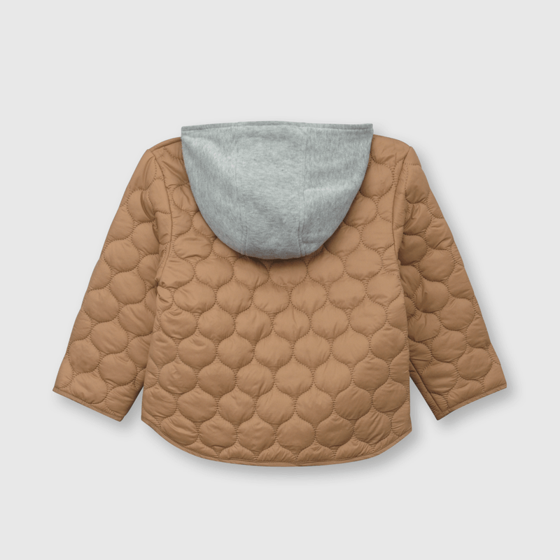 Parka de bebé niño acolchada cafe (3 a 36 meses)