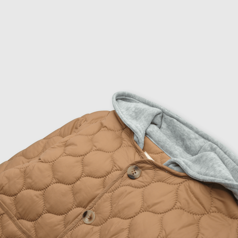 Parka de bebé niño acolchada cafe (3 a 36 meses)
