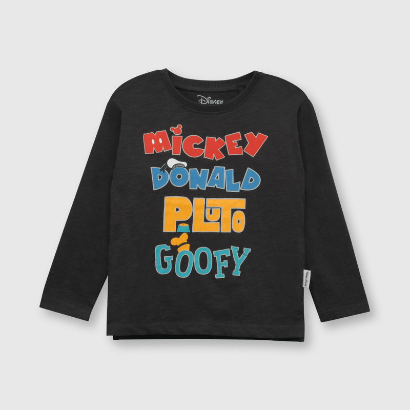 Polera de bebé niño Mickey y sus amigos gris (3 a 36 meses)