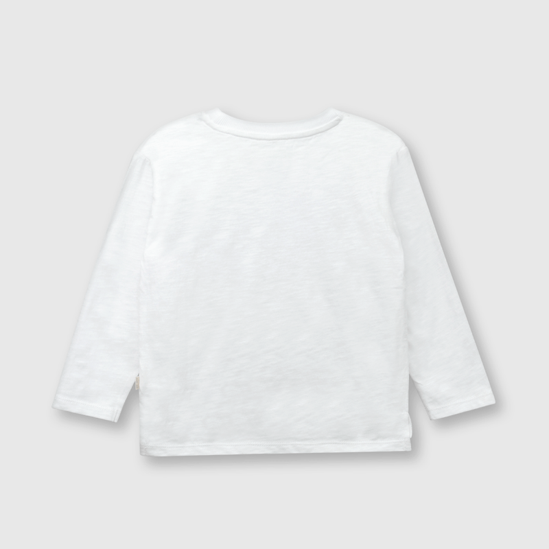 Polera de bebé niño perro astronauta blanco (3 a 36 meses)