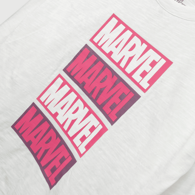Polera de niña Avengers blanco (2 a 12 años)