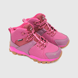 Botin para niña, cordones, emboss pattern rojo (28 a 38)