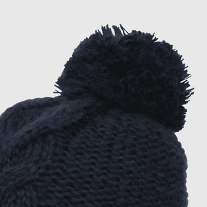 Gorro de bebé niño de lana azul (3 a 24 meses)