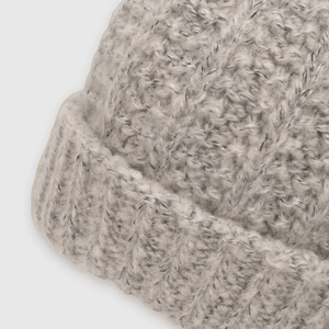 Gorro de niña de lana gris (2 a 12 años)