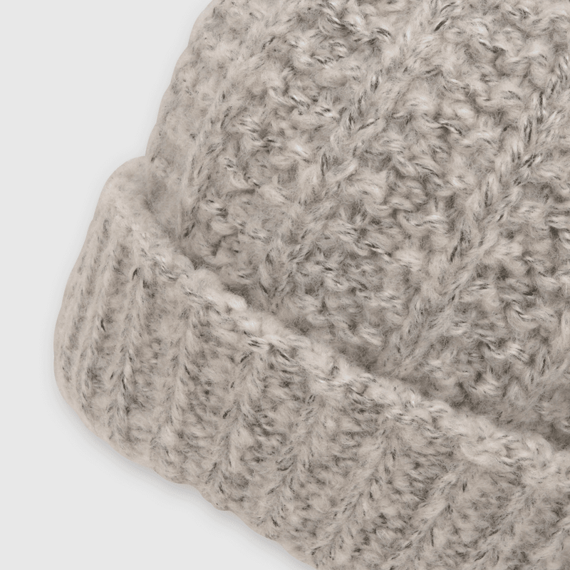 Gorro de niña de lana gris (2 a 12 años)