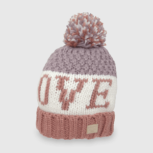 Gorro de niña de lana rosado (2 a 12 años)