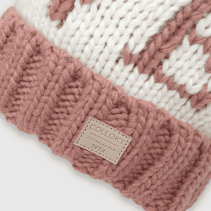 Gorro de niña de lana rosado (2 a 12 años)