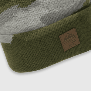 Gorro de niño de lana camuflado verde (2 a 12 años)