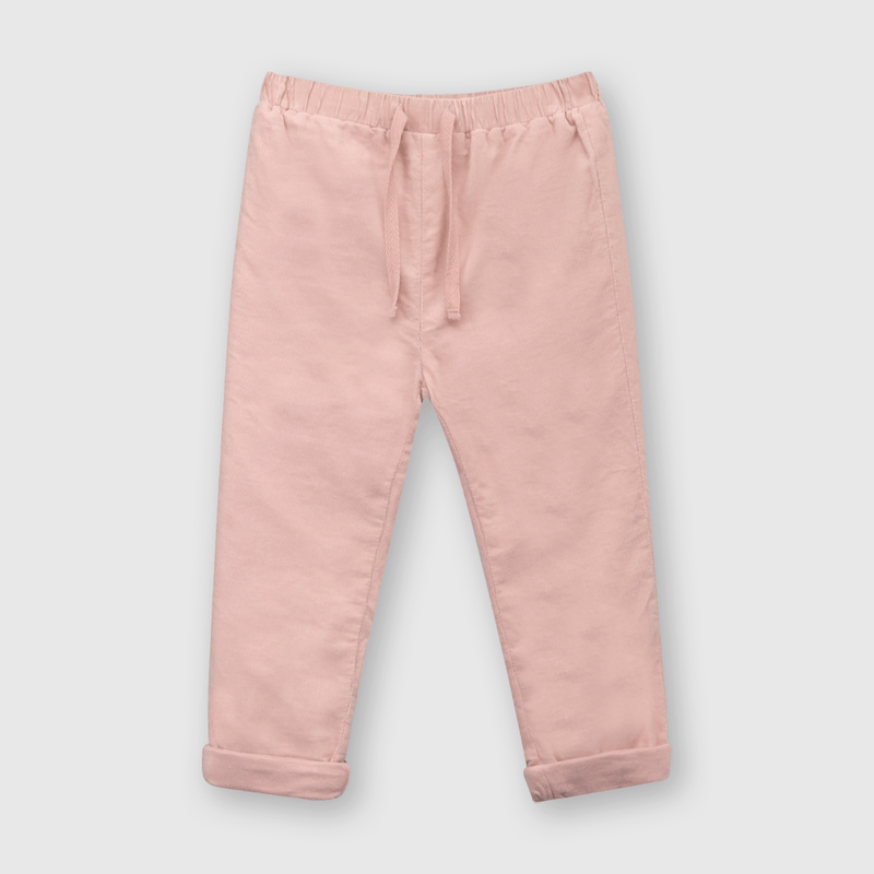 Pantalón de bebé niña de cotele rosado (3 a 36 meses)