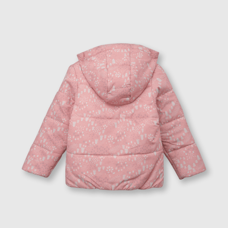 Parka de bebé niña bosque encantado rosado (3 a 36 meses)
