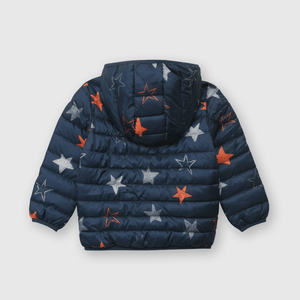 Parka de bebe niño estrellas azul (3 a 36 meses)