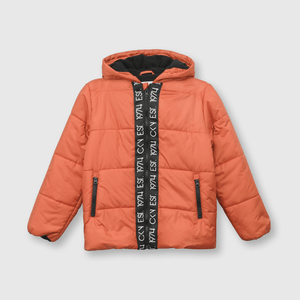 Parka de niño acolchada naranjo (2 a 12 años)