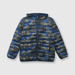 Parka de niño camuflada azul (2 a 12 años)