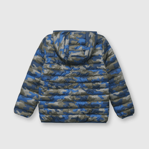 Parka de niño camuflada azul (2 a 12 años)