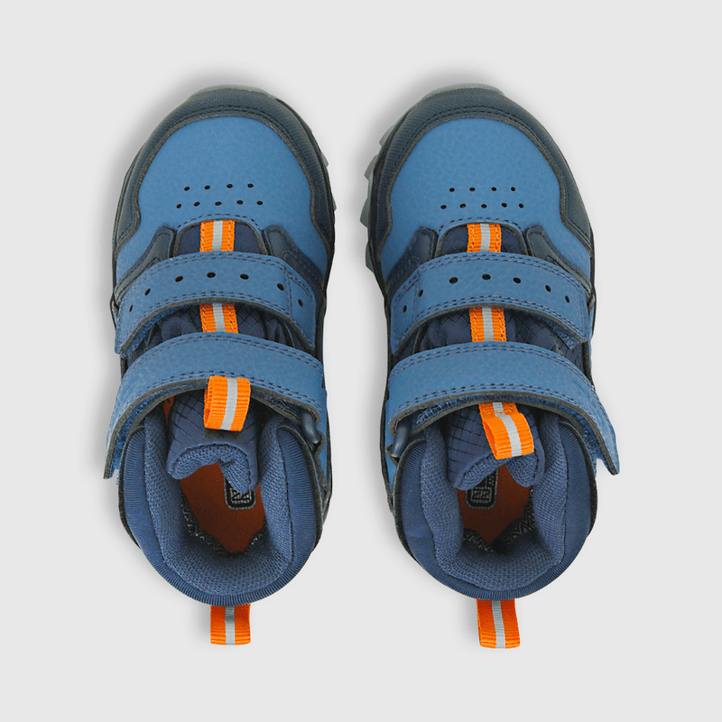 Botin para niño, velcro, brassmould lateral azul (22 a 27)