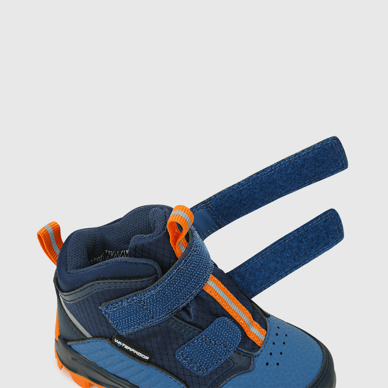 Botin para niño, velcro, brassmould lateral azul (22 a 27)