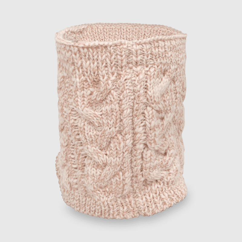 Cuello invierno de niña de lana rosado (talla única)