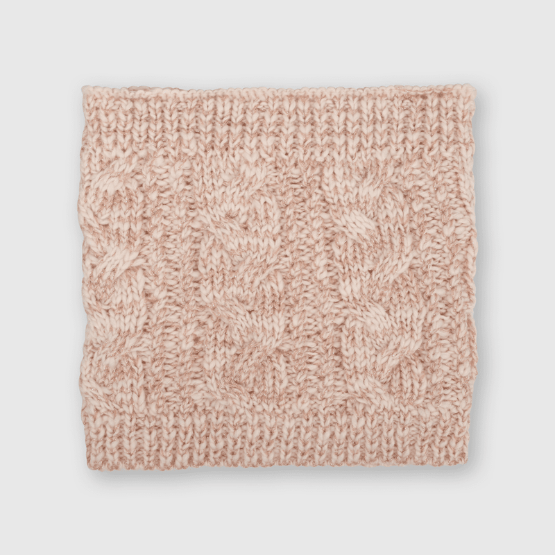Cuello invierno de niña de lana rosado (talla única)
