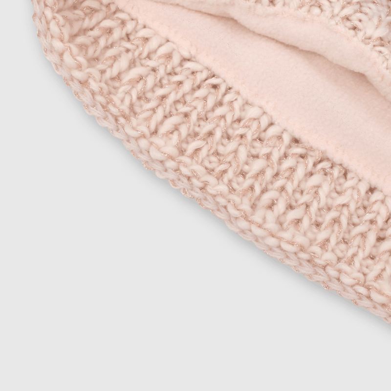 Cuello invierno de niña de lana rosado (talla única)