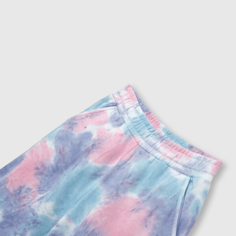 Pantalón de niña tie dyed morado (2 a 12 años)