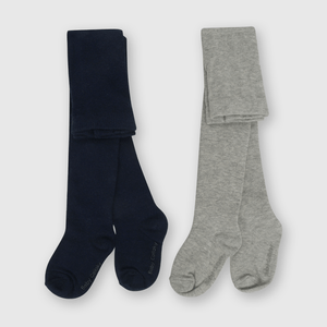Ballerina panty de bebé niño 2 pack gris (15 a 22)