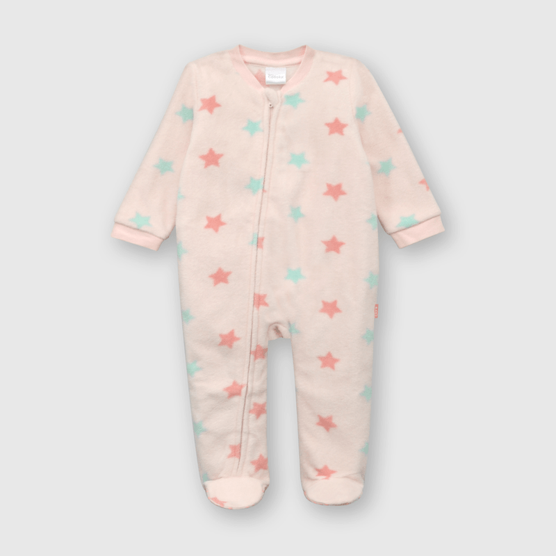 Susurro Odiseo Recurso Pijama de bebé niña de polar fleece rosado (0 a 24 meses) - Colloky Chile