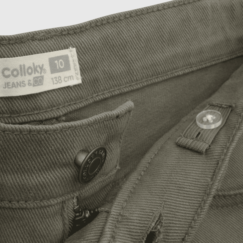 Jeans de niño mezclilla verde
