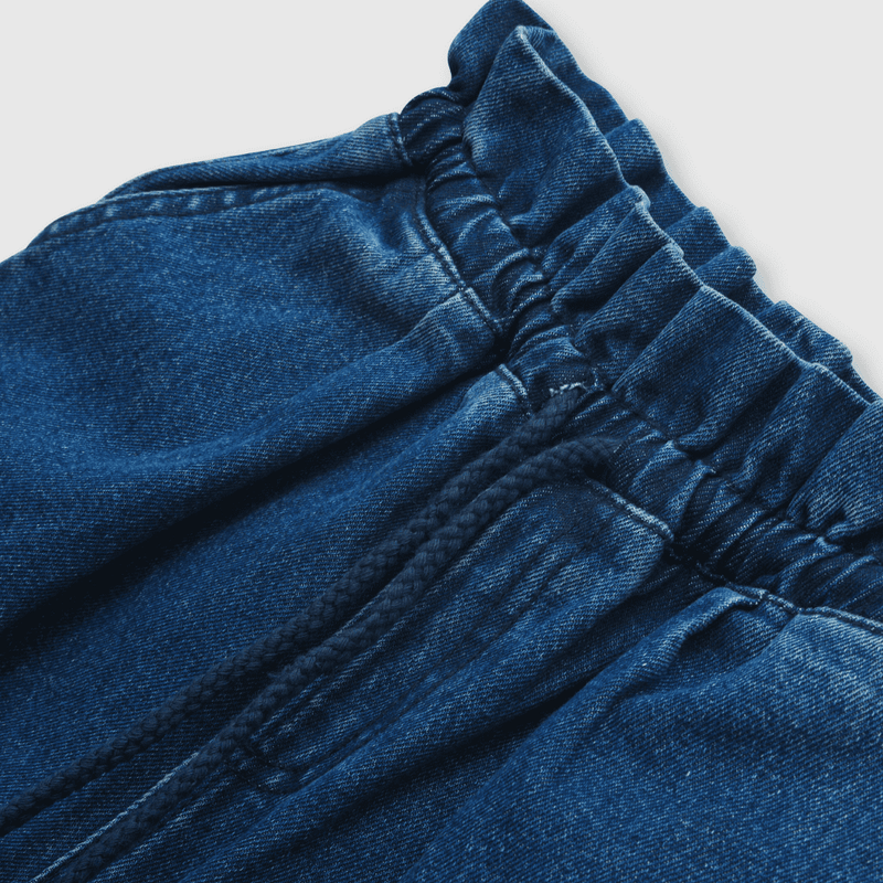 Jeans de niña jogger azul (2 a 12 años)
