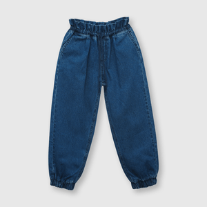 Jeans de niña jogger azul (2 a 12 años)