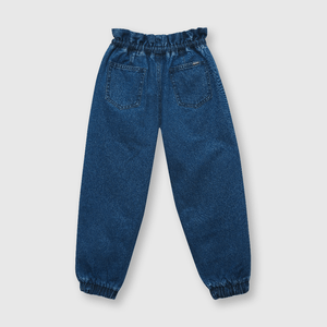 Jeans de niña jogger azul (2 a 12 años)