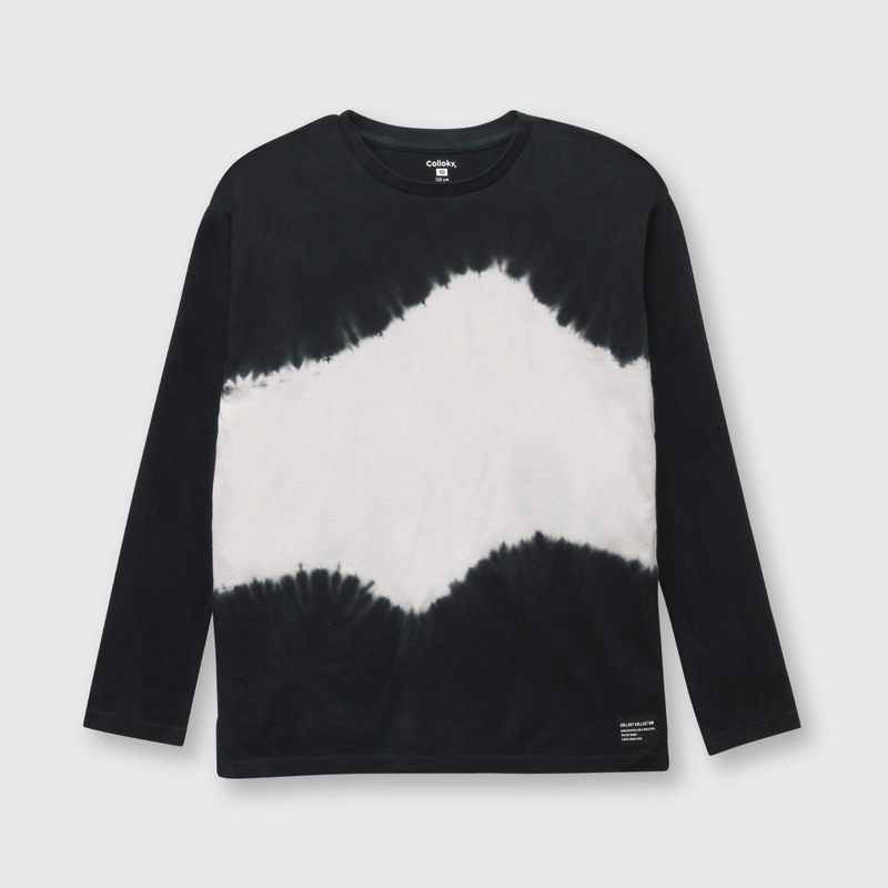 Polera de niño tie dyed gris (2 a 12 años)