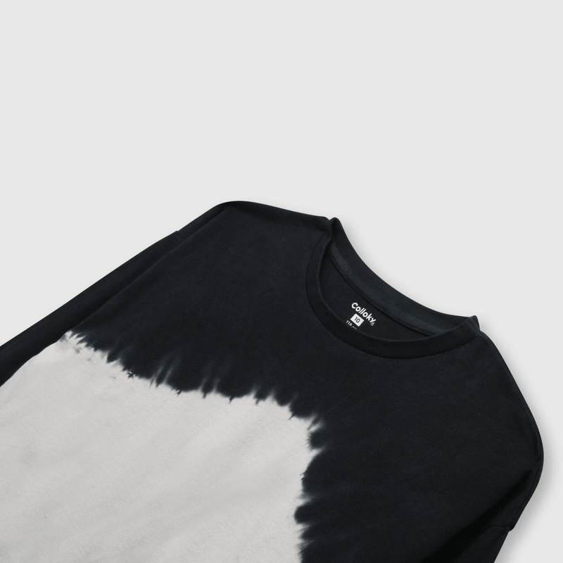 Polera de niño tie dyed gris (2 a 12 años)