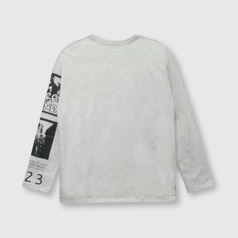 Polera de niño urbano gris (2 a 12 años)